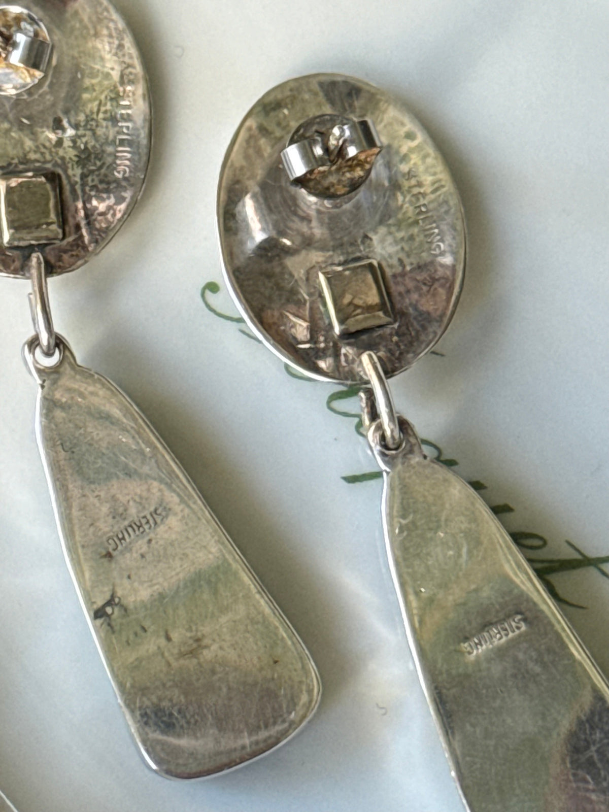 Silver & Turquoise Drop Earrings