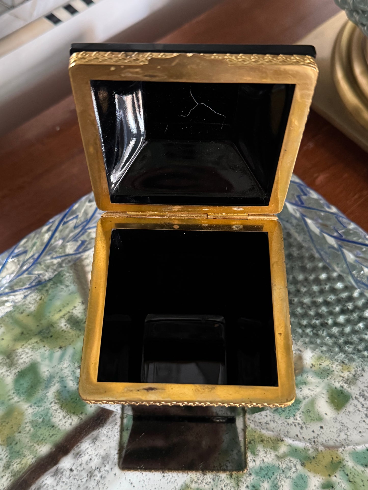 Italian Murano Glass Casket Box