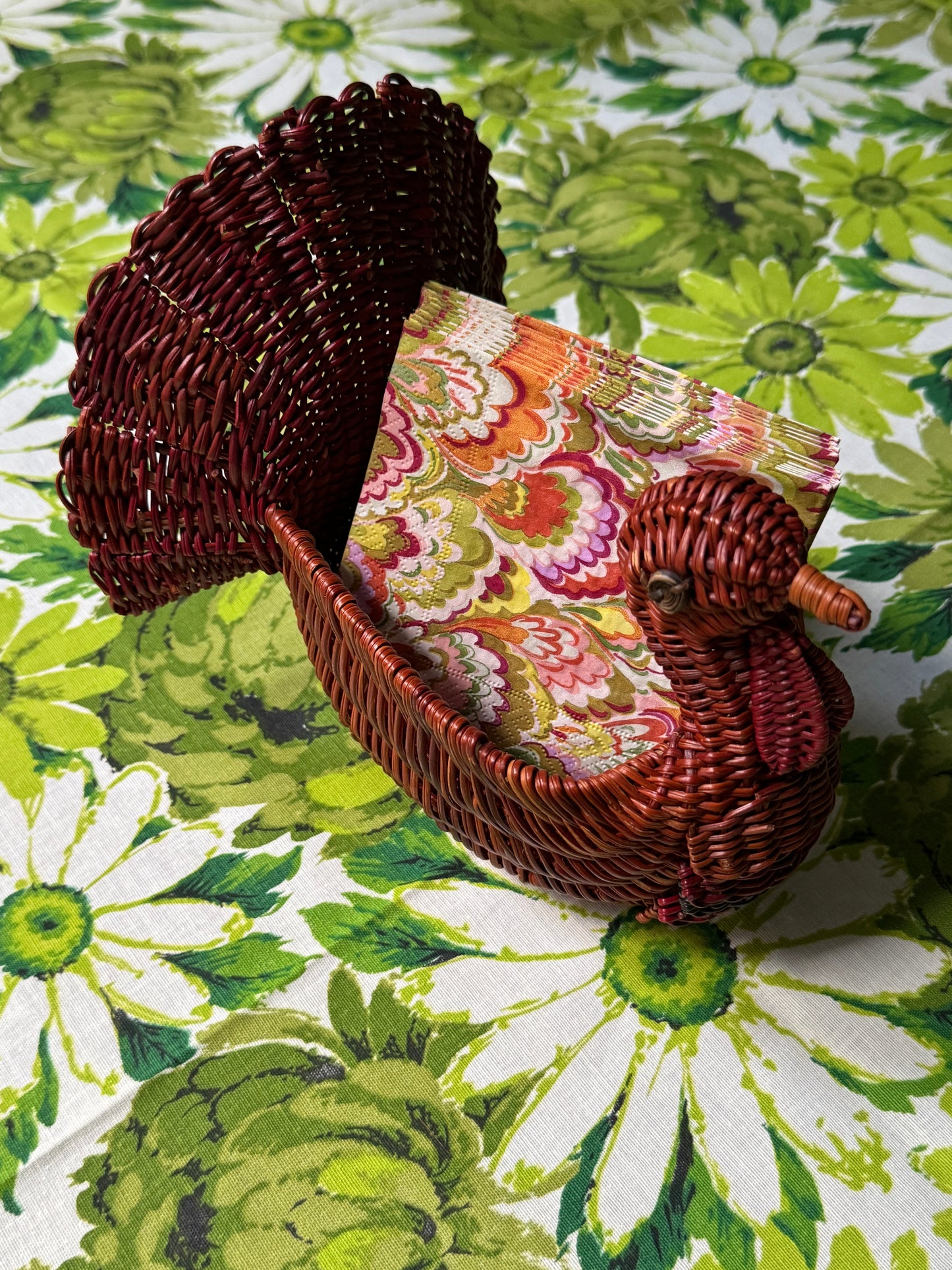 Vintage Turkey Basket