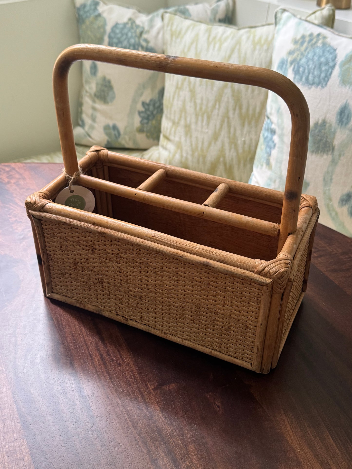 Rattan Utensil Caddy