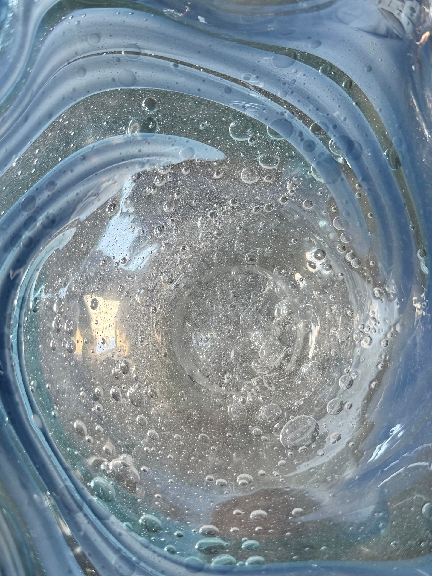 Large Murano-style Ruffle Bowl