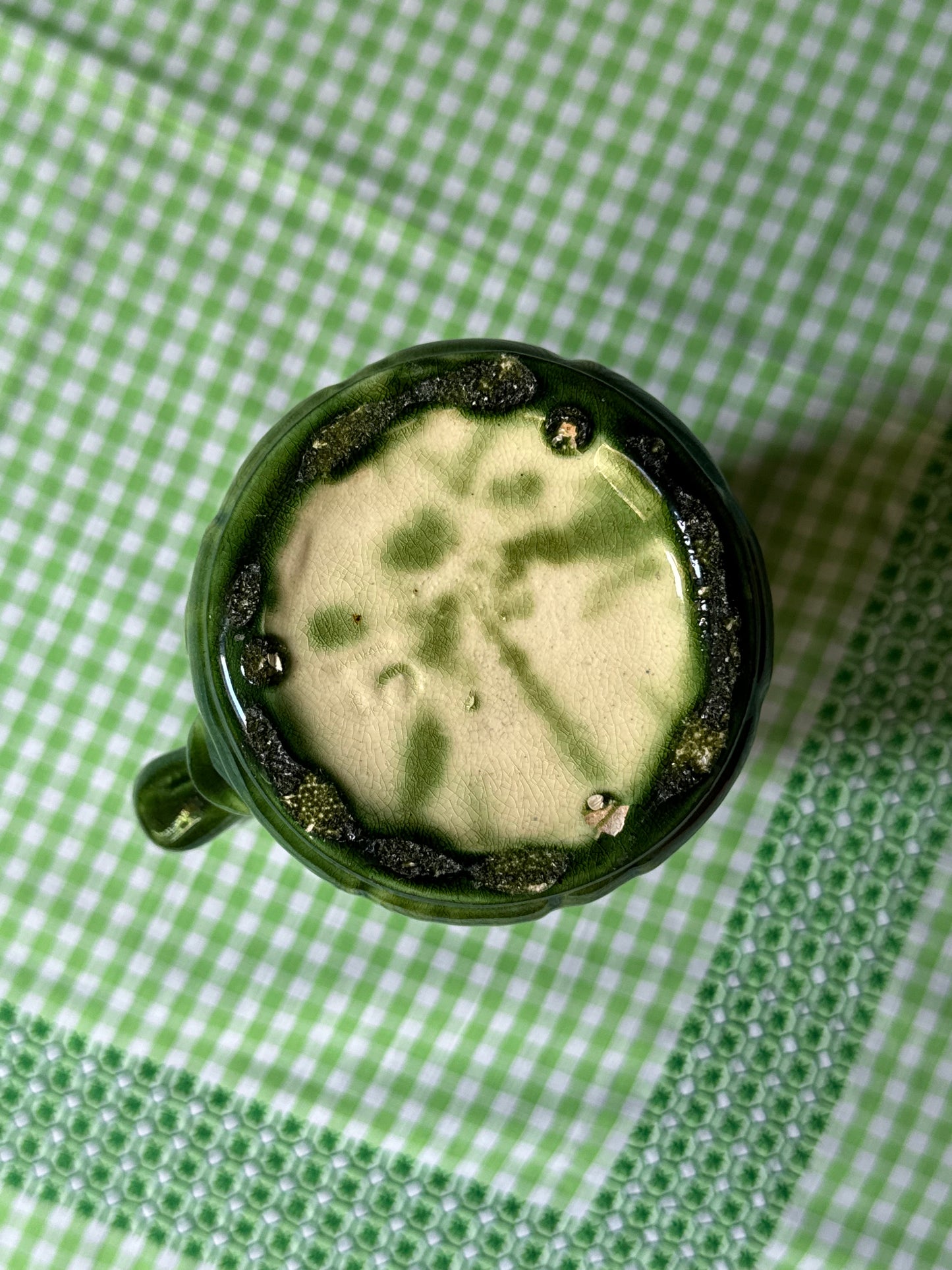 Majolica Corn Pitcher