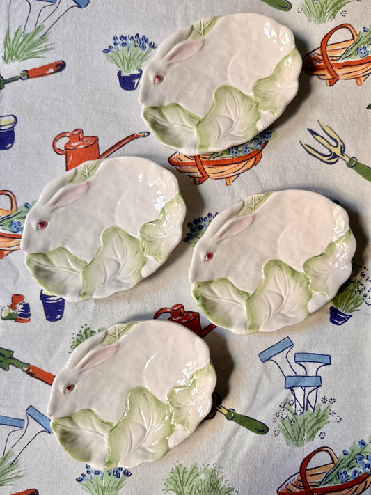 Vintage Bunny Plates