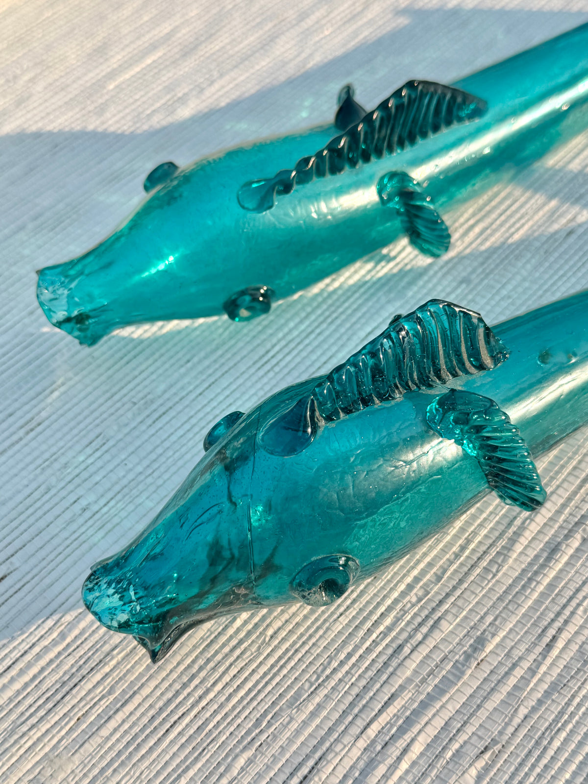 Pair of Handblown Glass Fish