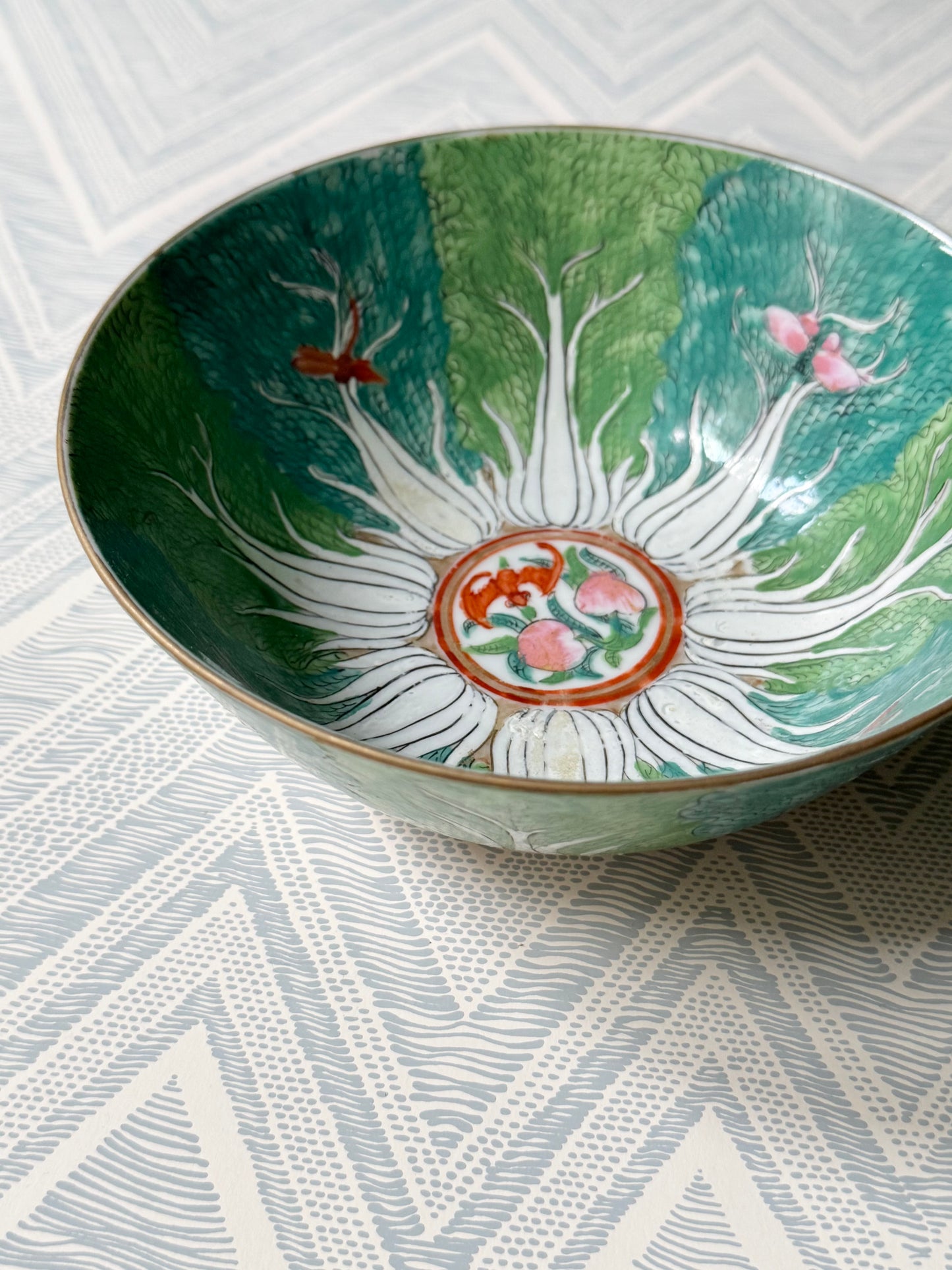 Famille Verte “Bok Choy” Bowl