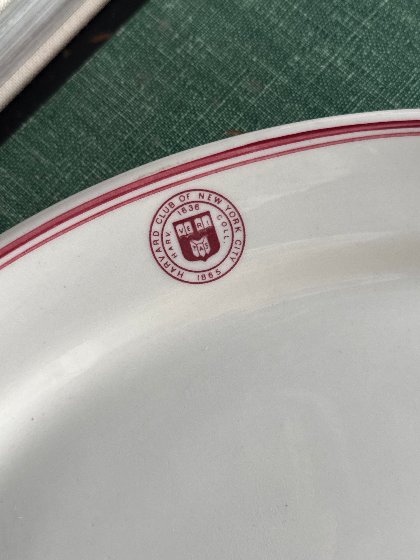 Harvard Club Plate #1