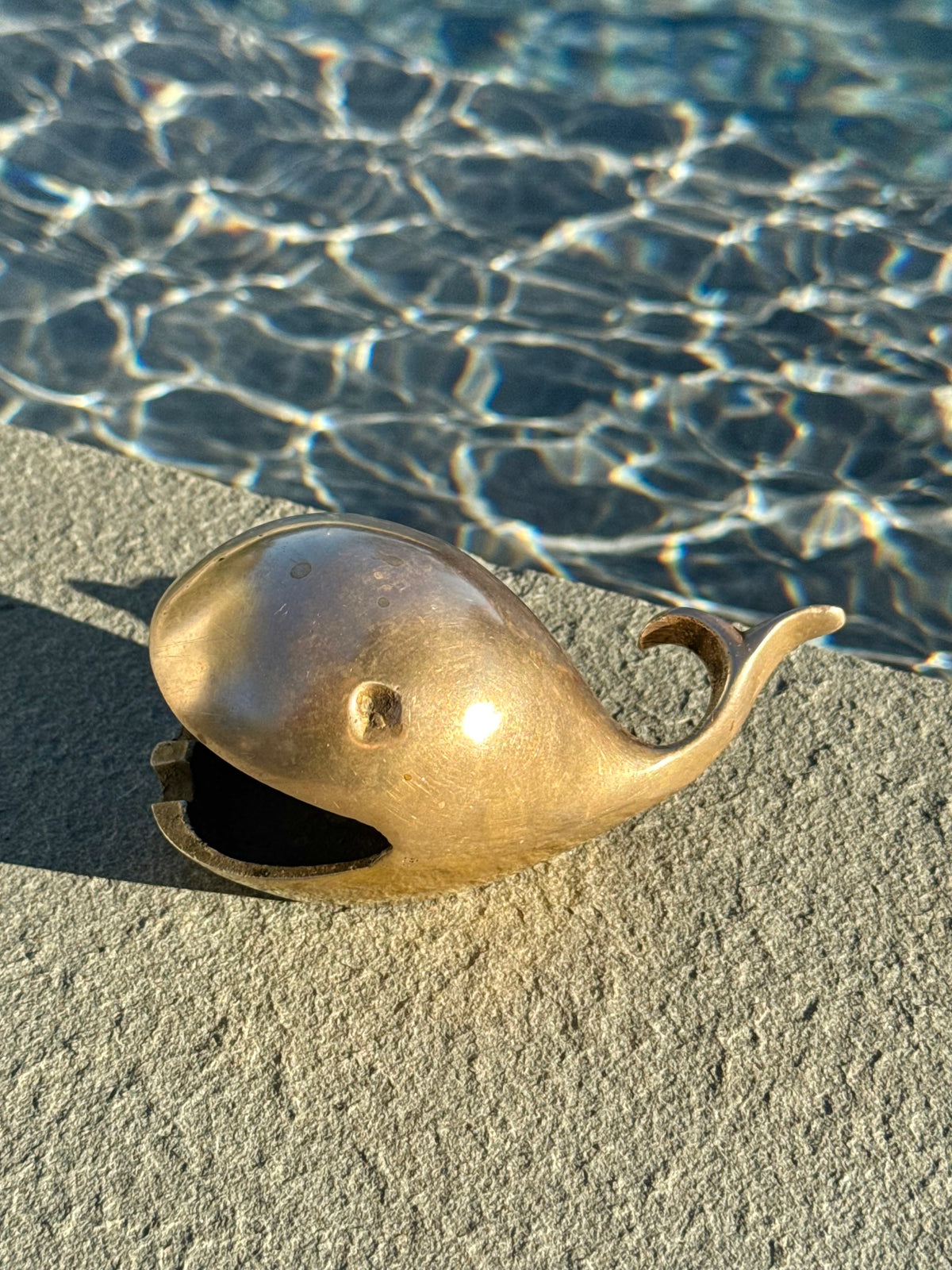 Vintage Brass Whale