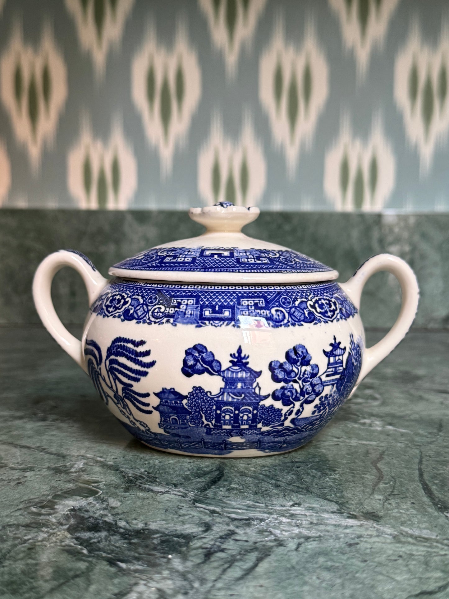 Blue Willow Sugar Dish