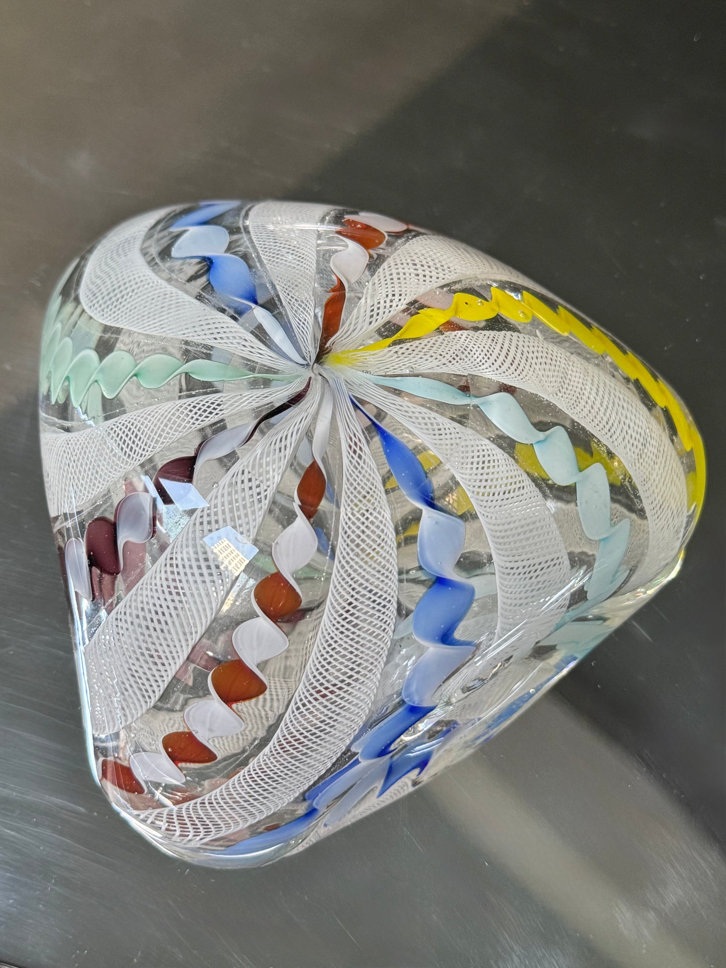 Multicolor Murano Ribbon Dish