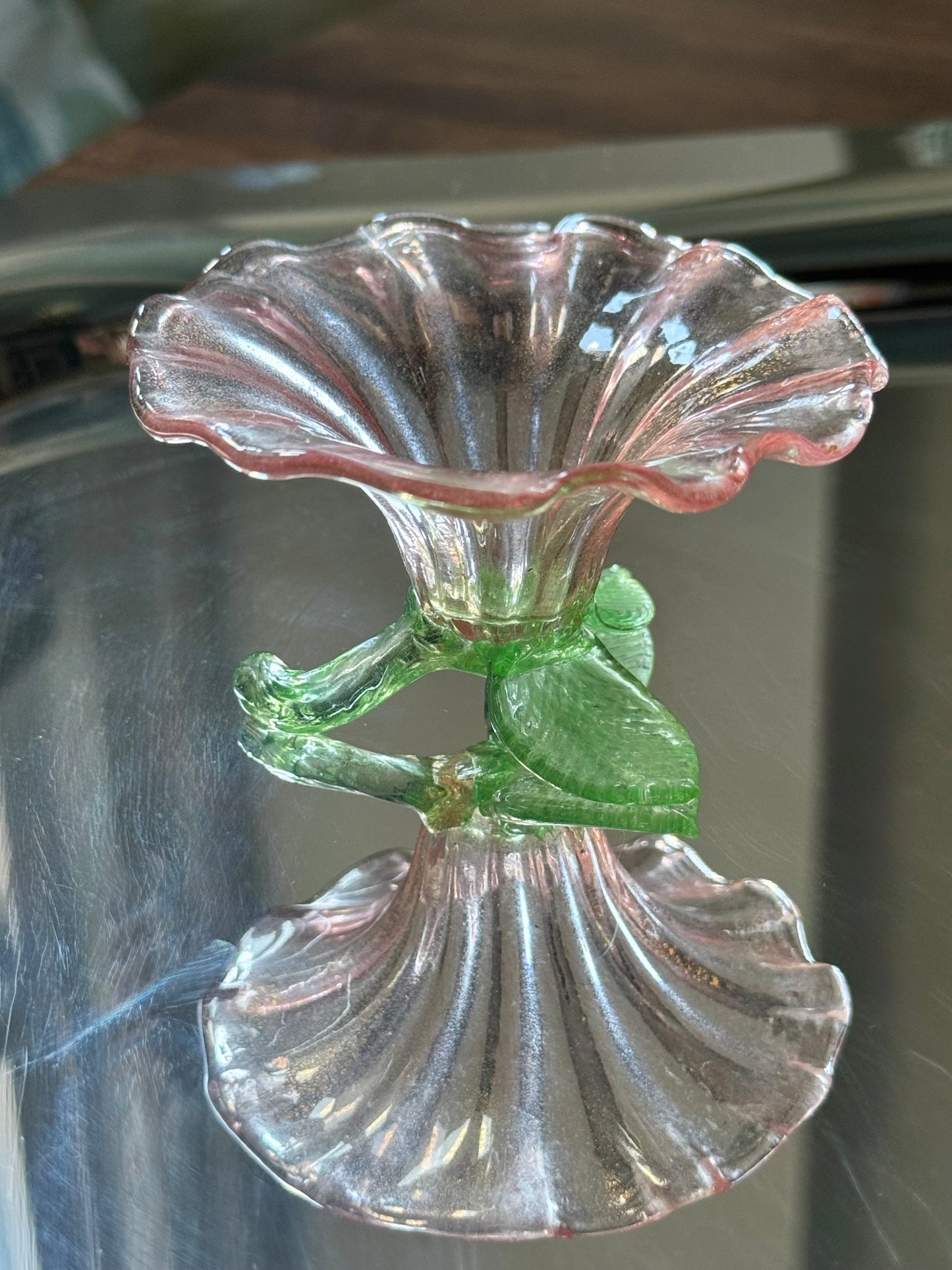 Murano Glass Flower Dish