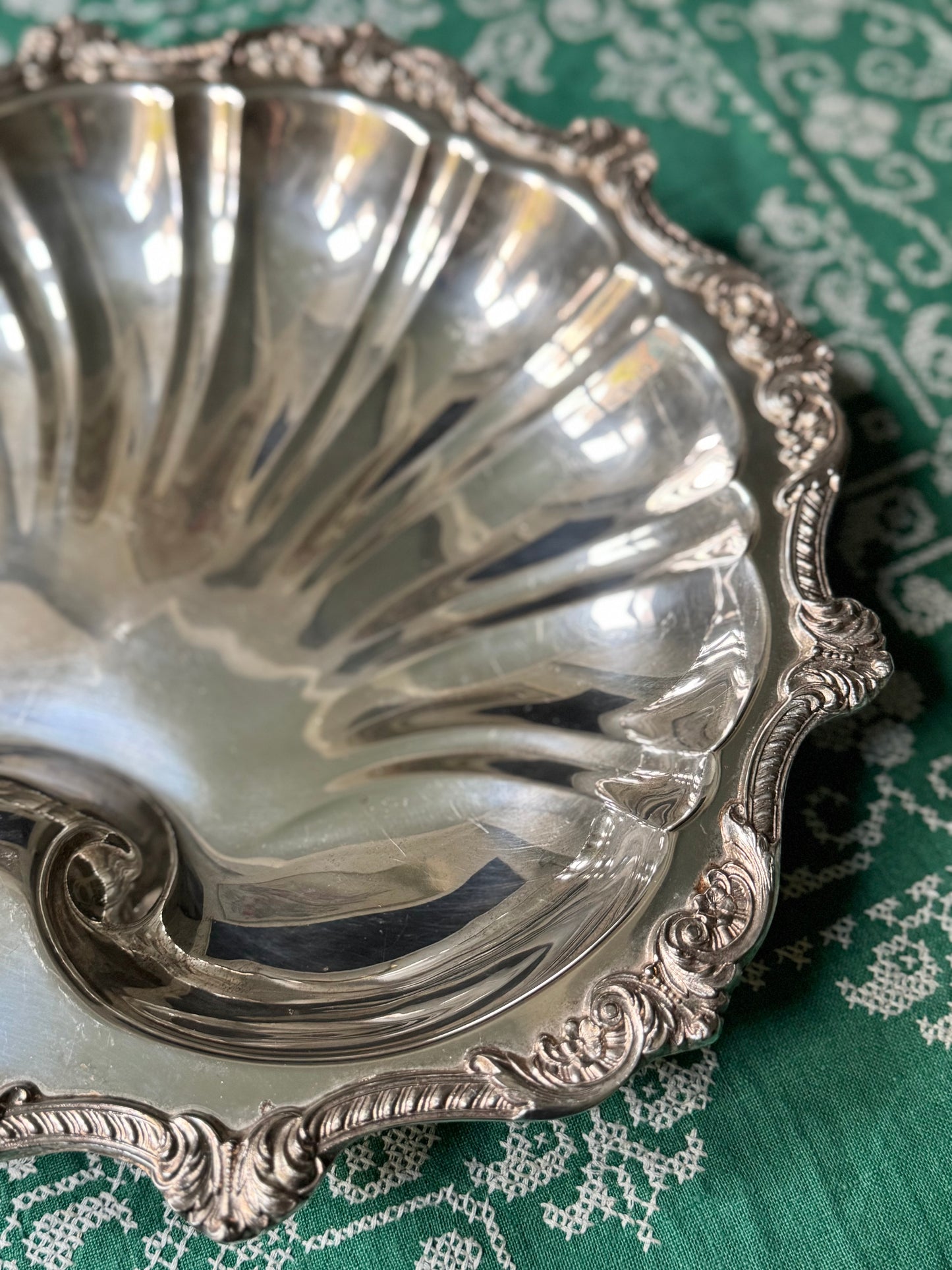 Grand Footed Shell Platter