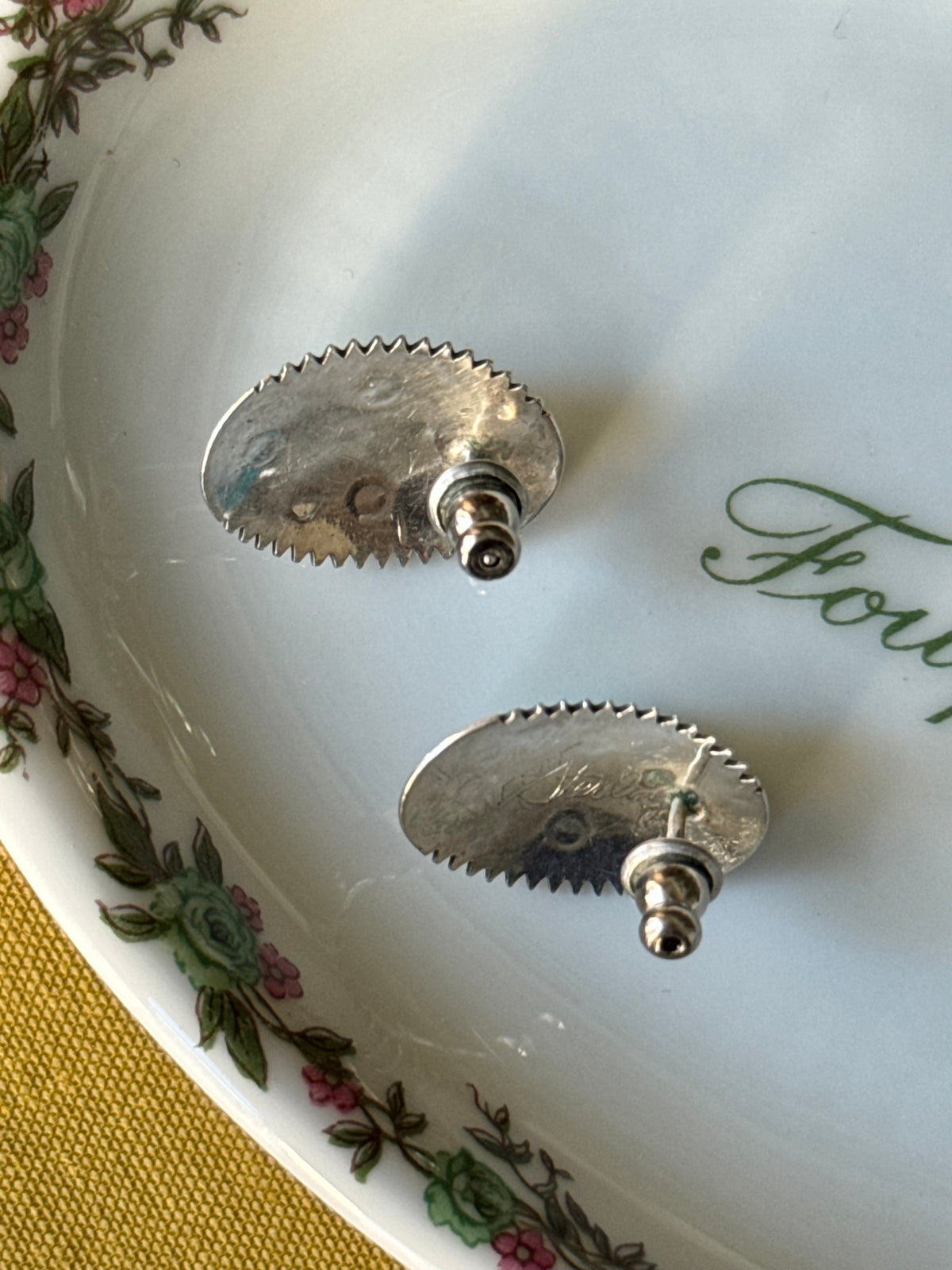 Turquoise Concho Earrings