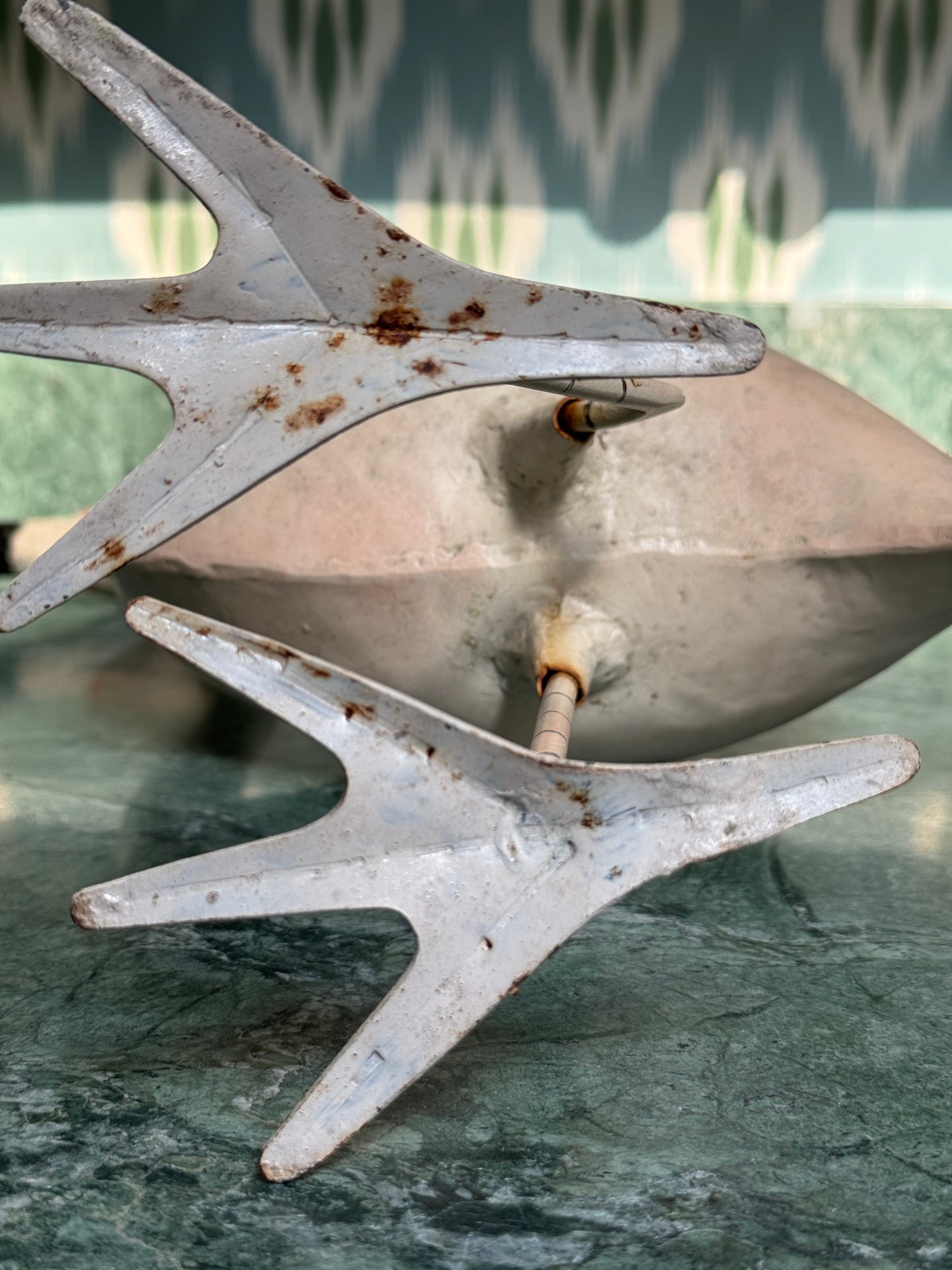 Vintage Toleware Flamingo Watering Can